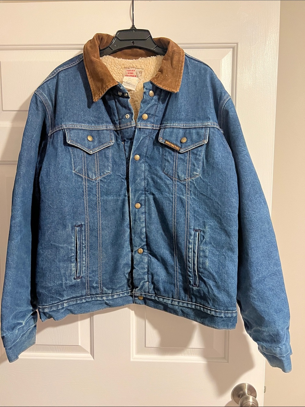 RARE Vintage 70s Saddle King Western Denim Jacket